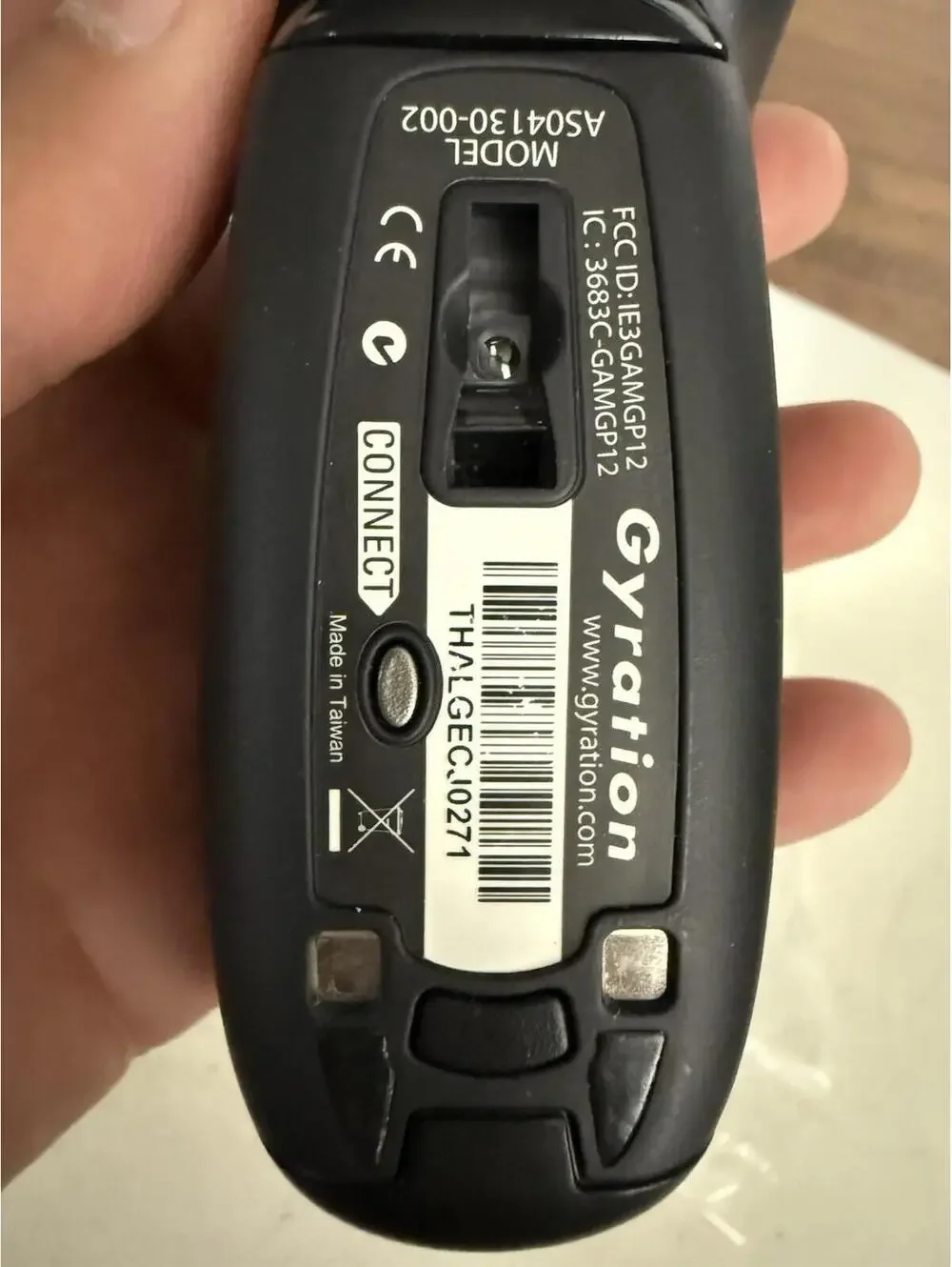 Gyration Air Mouse Go Plus With Cradle, Transceiver, and USB Charging Cable
